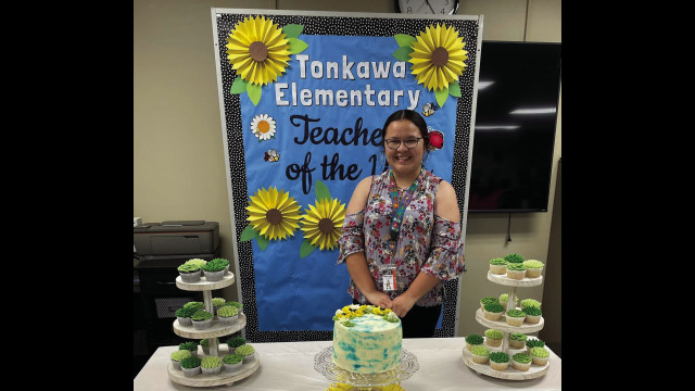 Cinithia Rodriguez was voted as the 2022-2023 Tonkawa Elementary School Teacher of the year by teachers and staff. Ms. Rodriguez is completing her sixth year at TES.